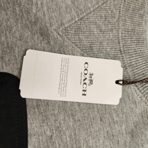 Mens Coach Mix Media Sweatshirt Size XS - Picture 8 of 11